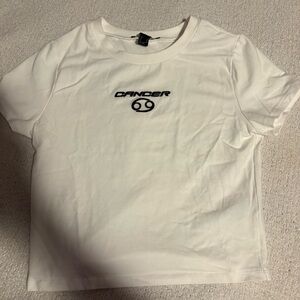 Cancer Zodiac White T-Shirt